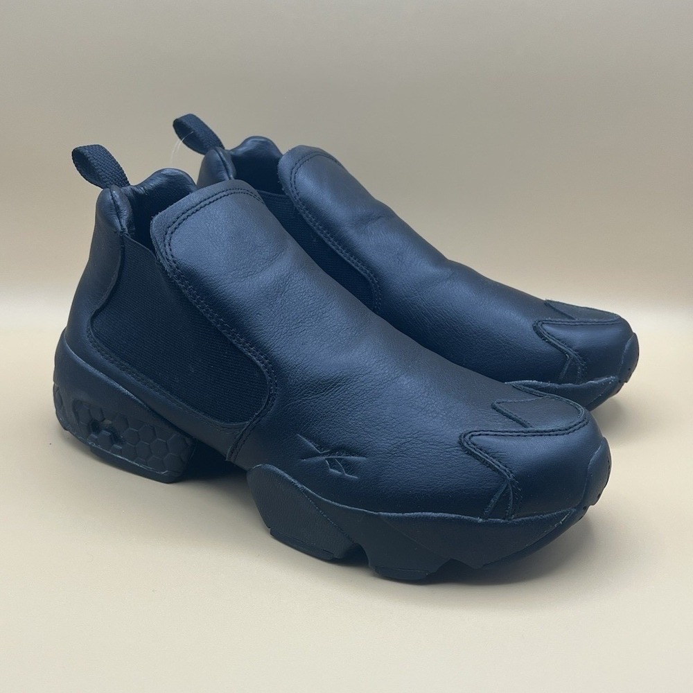 Reebok Instapump Fury Chelsea Black Slip On Ankle Boots - Women's Size 7.5 NEW